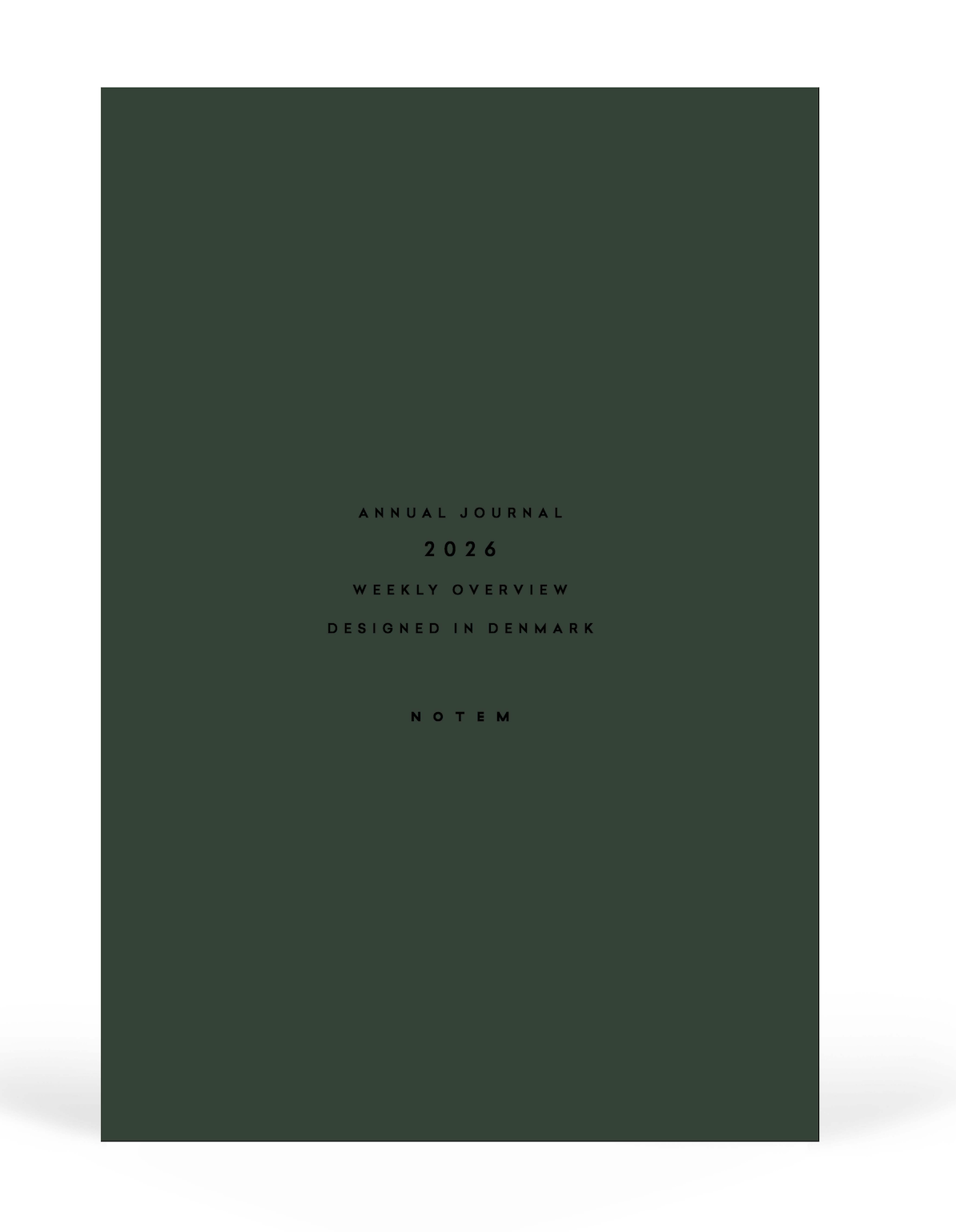 ALVA Annual Journal 2026, A5 Flat Lay Binding Dark Green