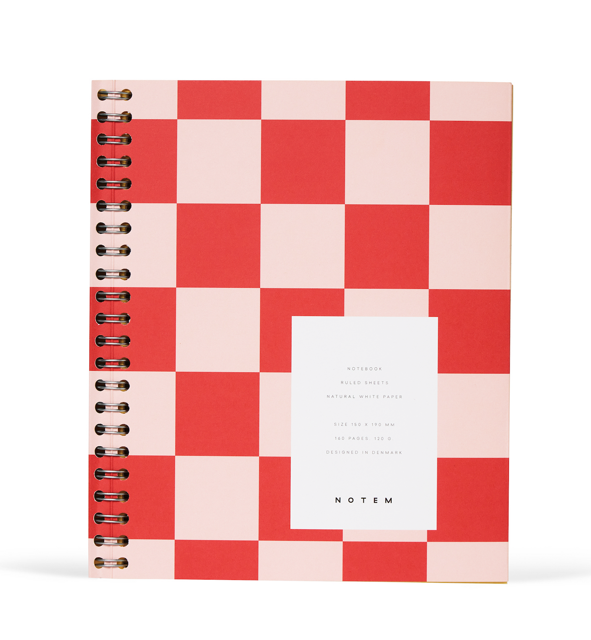 Notem Studio Nela Notebook Medium – Orange Check