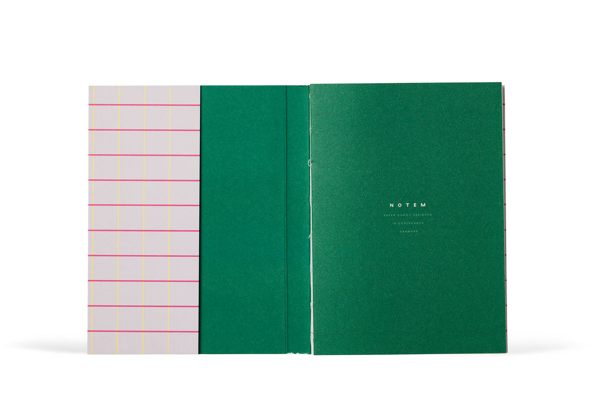 UMA Notebook, Small - Lavender Check