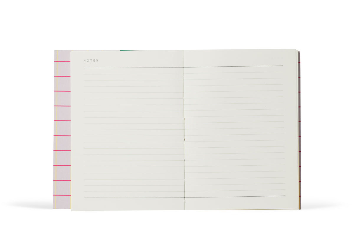 UMA Notebook, Small - Lavender Check