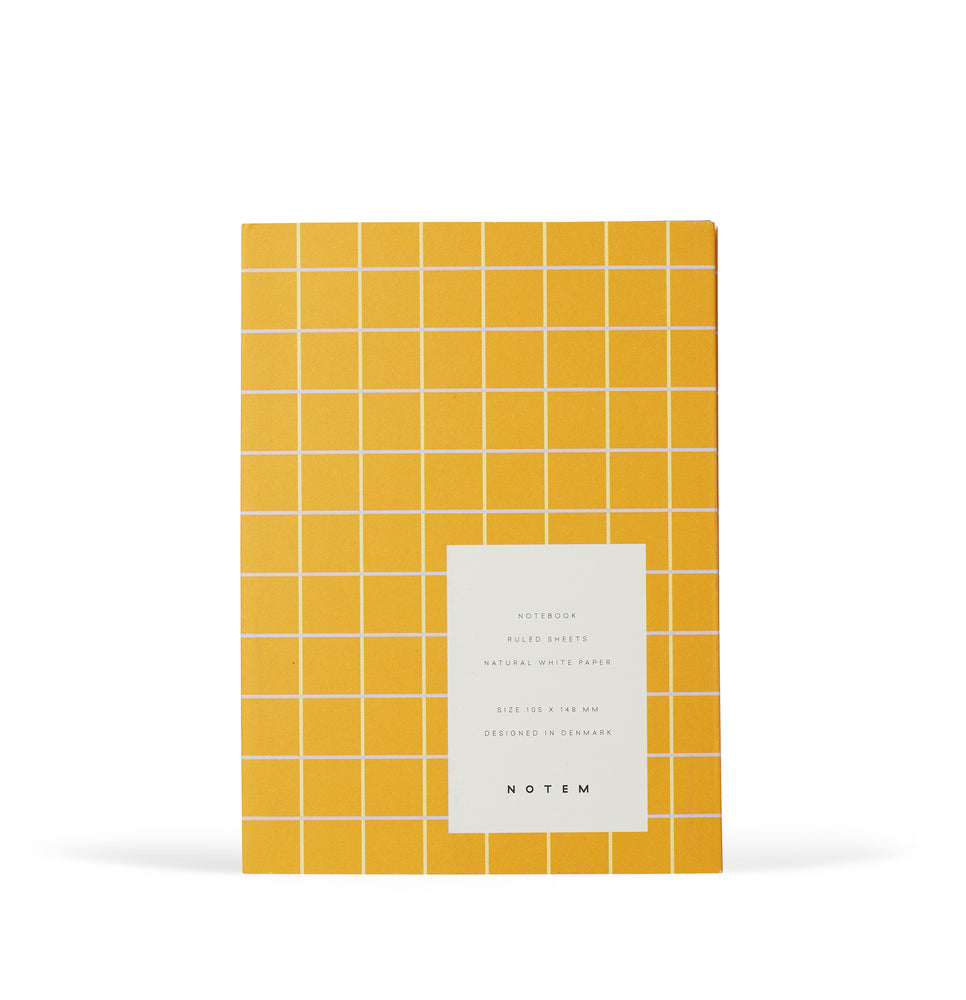 UMA Notebook, Small - Ochre Check