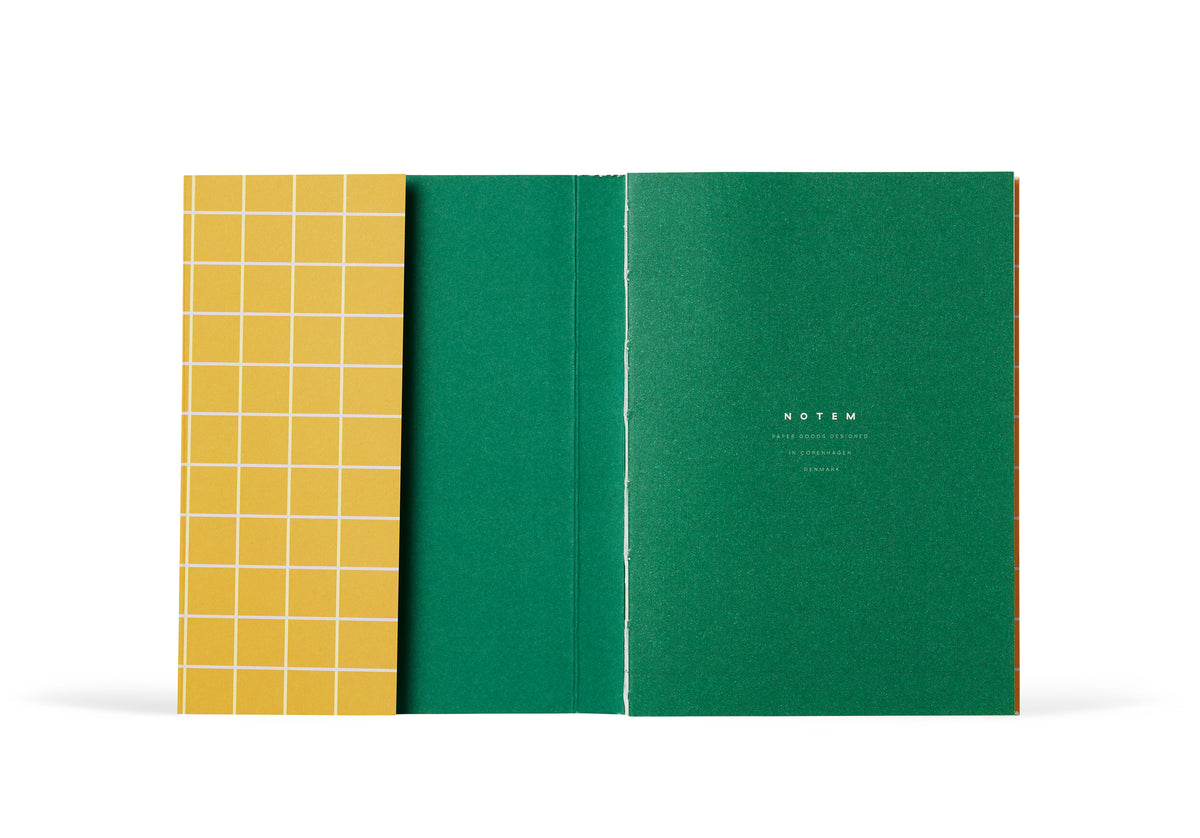 UMA Notebook, Small - Ochre Check