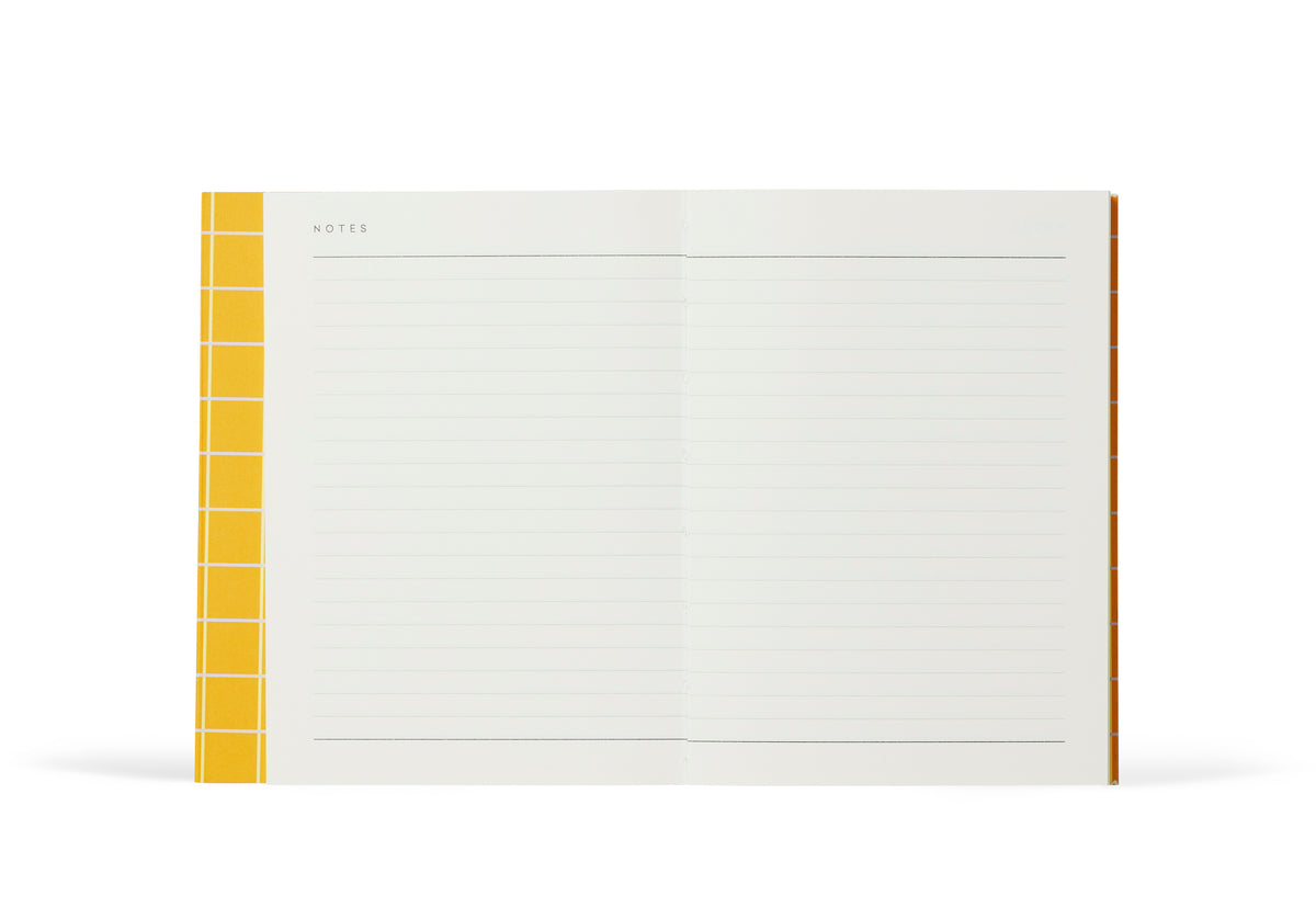 UMA Notebook, Small - Ochre Check