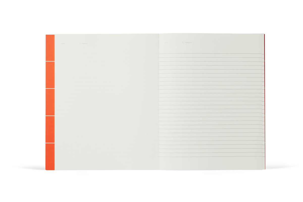 UMA Notebook, Large - Orange Check