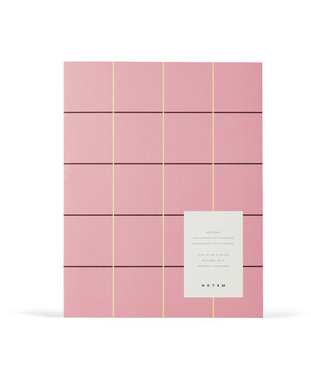 UMA Notebook, Large - Rose Check