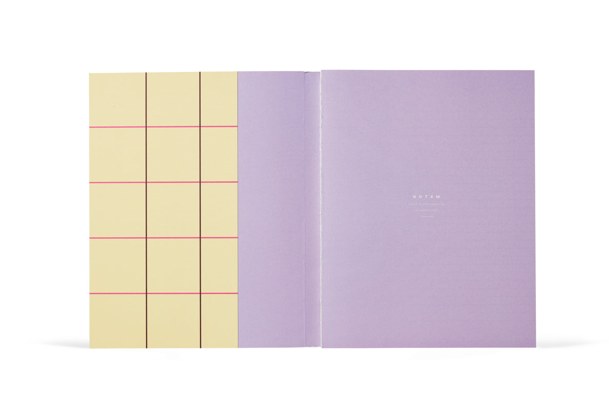 UMA Notebook, Large - Yellow Check