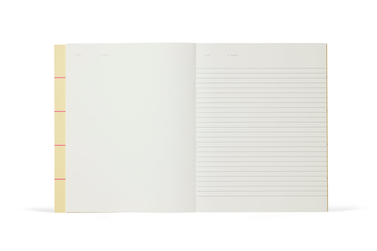 UMA Notebook, Large - Yellow Check