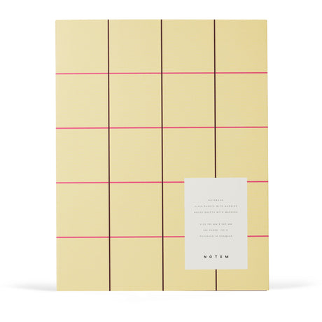 UMA Notebook, Large - Yellow Check