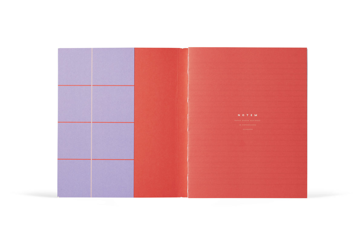 UMA Notebook, Medium - Lavender Check