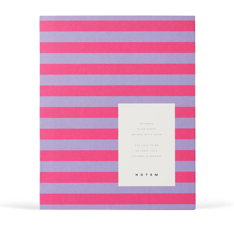 UMA Notebook, Medium - Lavender Stripe
