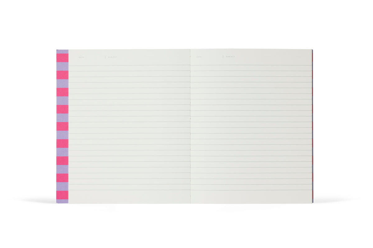 UMA Notebook, Medium - Lavender Stripe