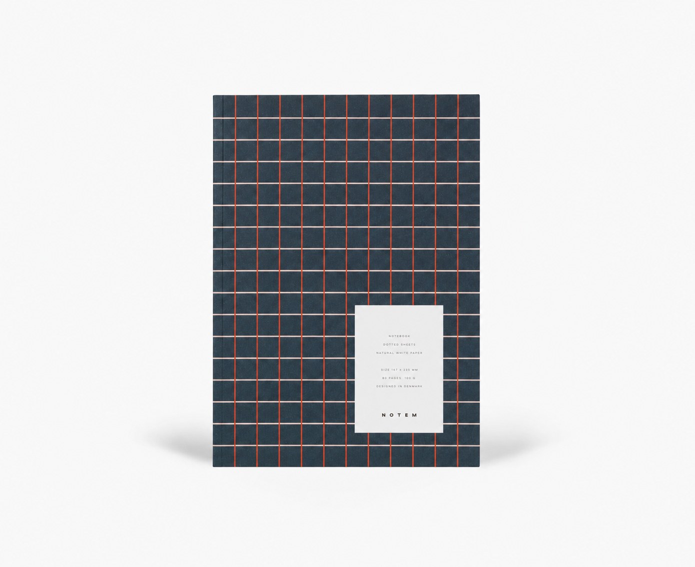 NOTEM Vita Quaderno, Medio - Griglia Blu Scuro