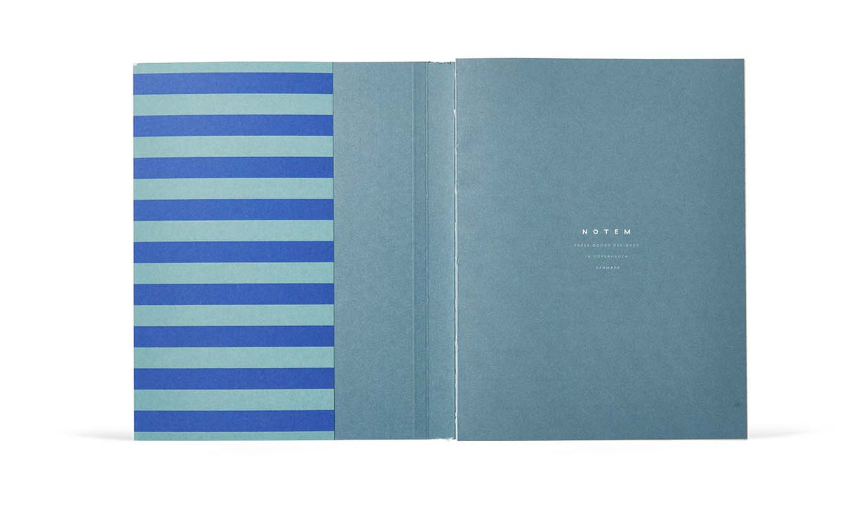 UMA Notebook, Medium - Blue Stripe