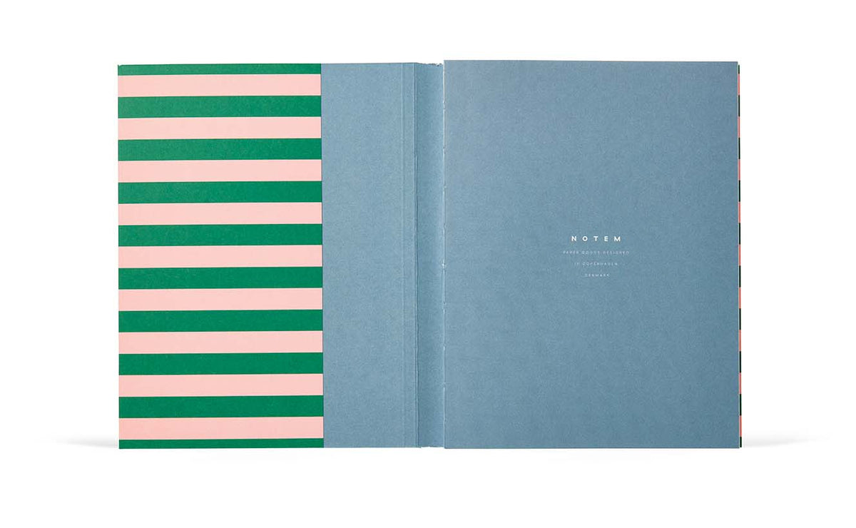 UMA Notebook, Medium - Green & Rose