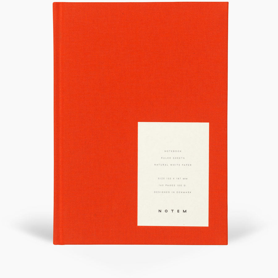 NOTEM Even Notebook, Medium - Bright Red. Find it here