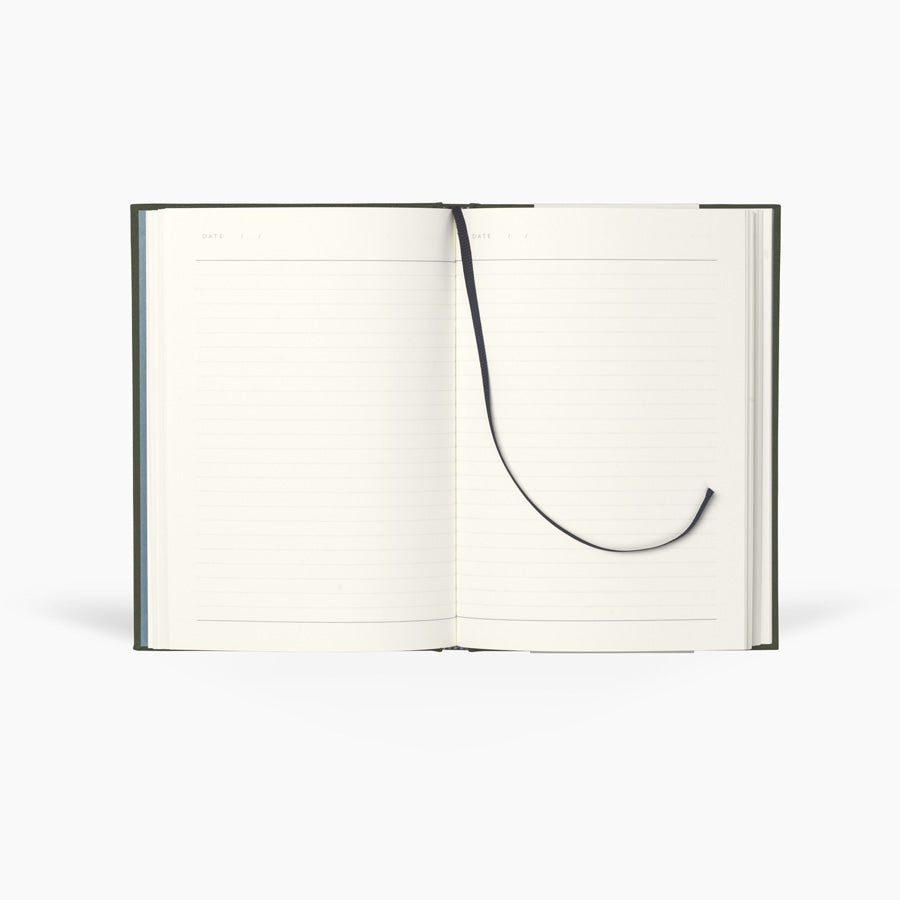 Notem Even Notebook Medium Forest Green Cloth Interior