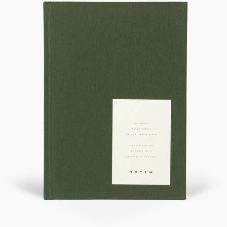 Notem Even Notebook Medium Forest Green Cloth Cover