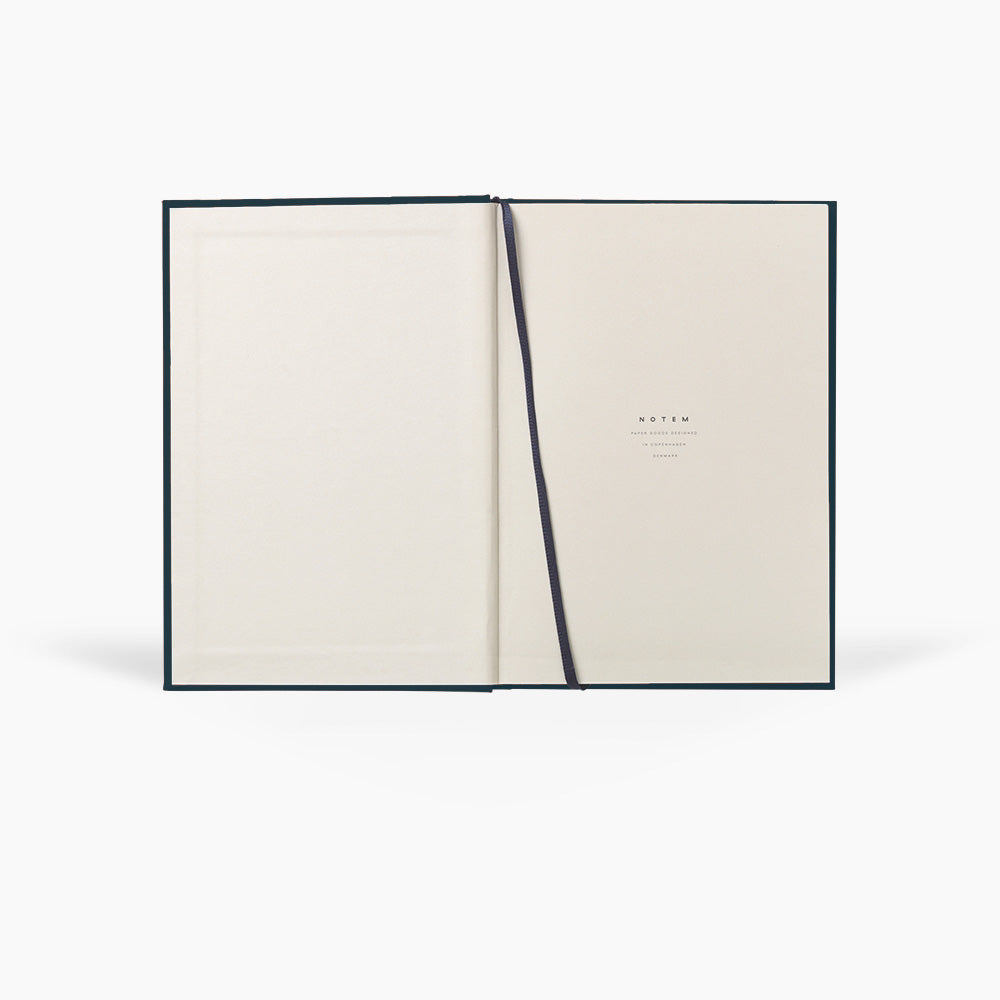 Notem Even Weekly Journal Dusty Blue Interior