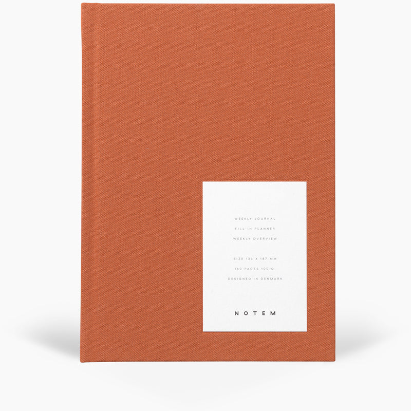 Notem Even Weekly Journal Sienna Cover