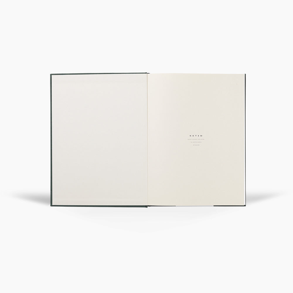 Notem Even Work Journal Dark Green Interior