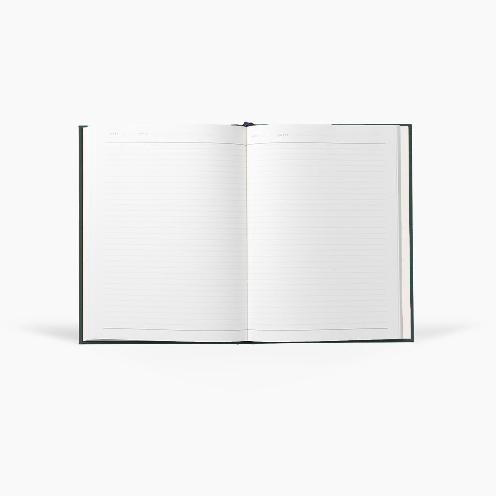 Notem Even Work Journal Dark Green Interior