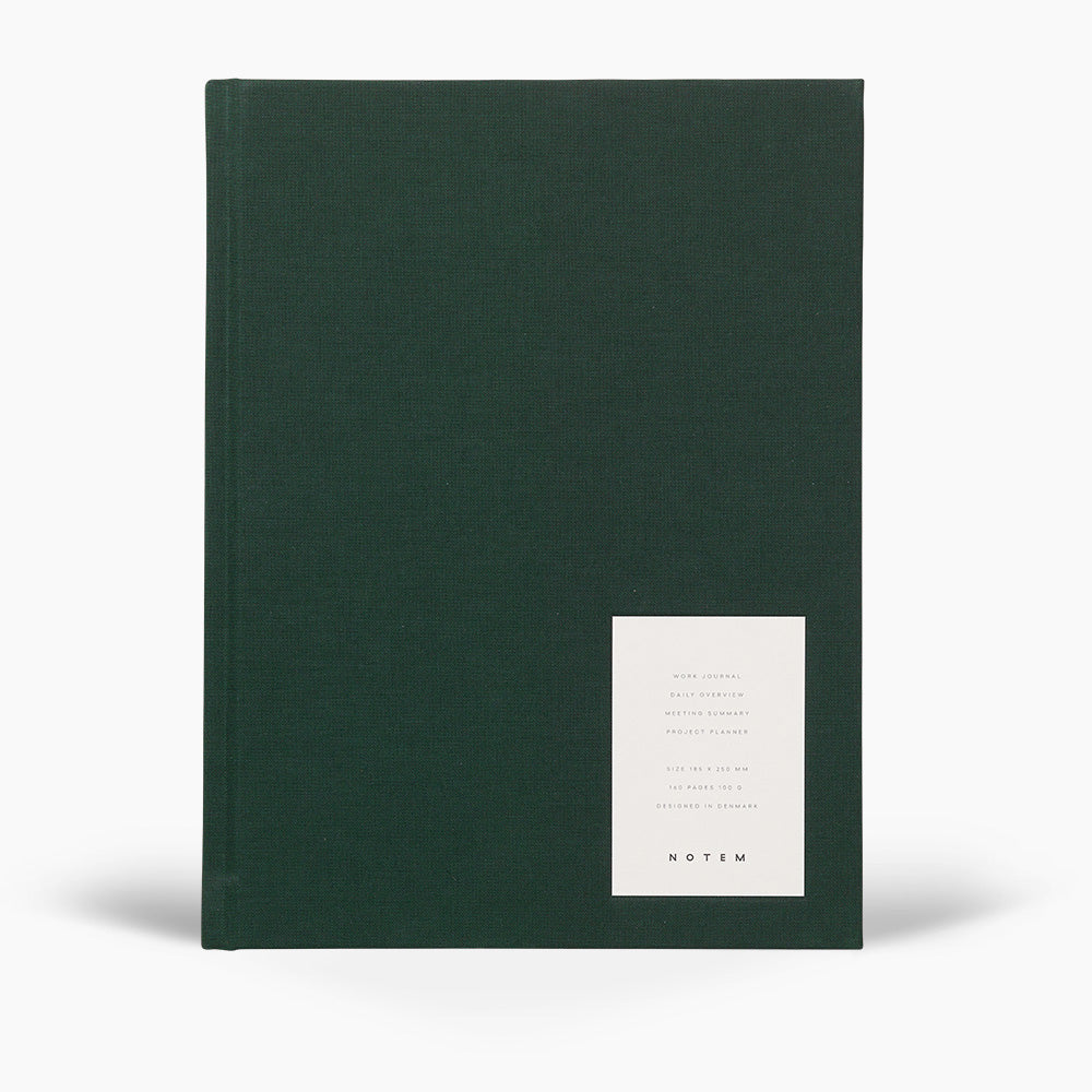 Notem Even Work Journal Dark Green Cover