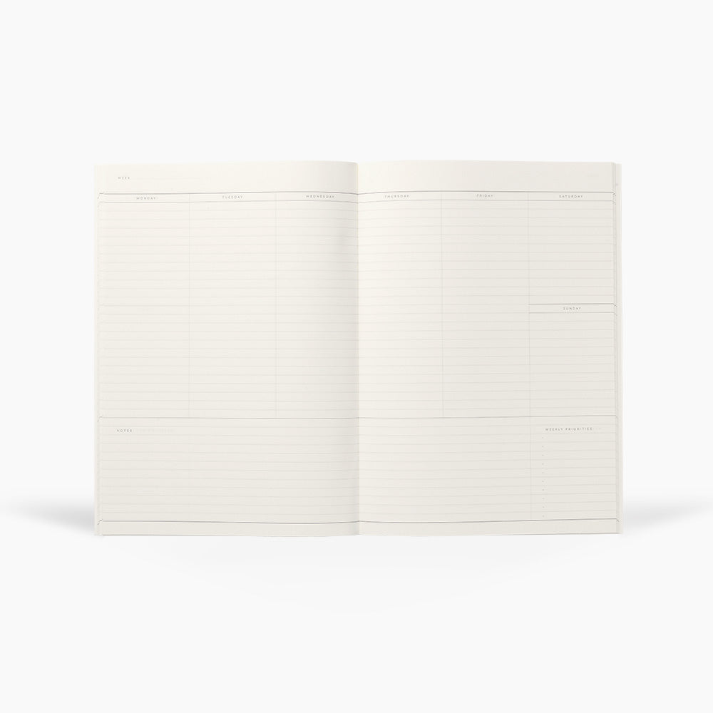 Notem Milo Weekly Planner Book Dark Green Interior