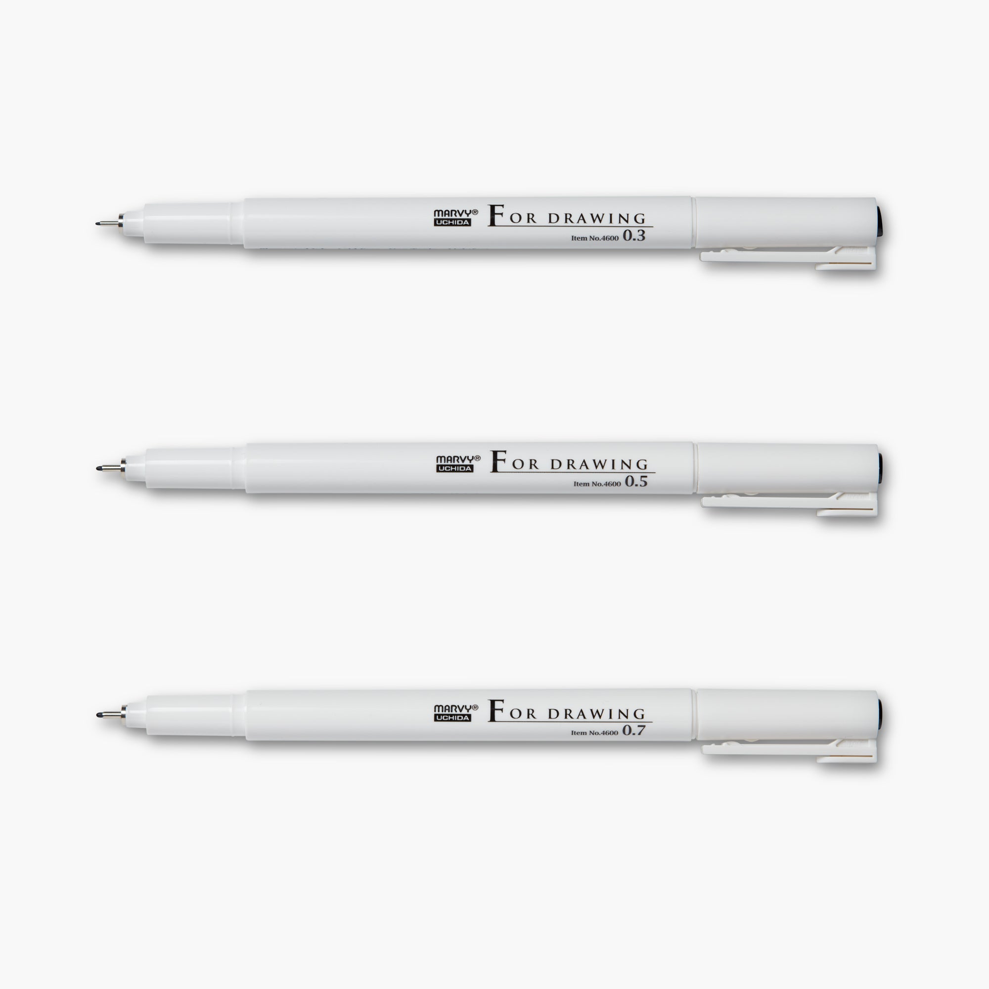 Buy Drawing Pens Black - Set of 3 at NOTEM studio for only 80,00 kr