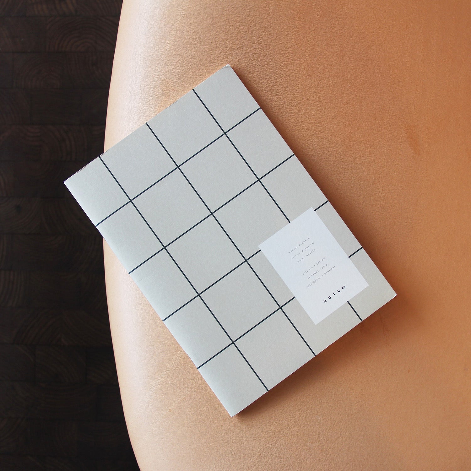 Notem Milo Weekly Planner Book Light Gray Styled