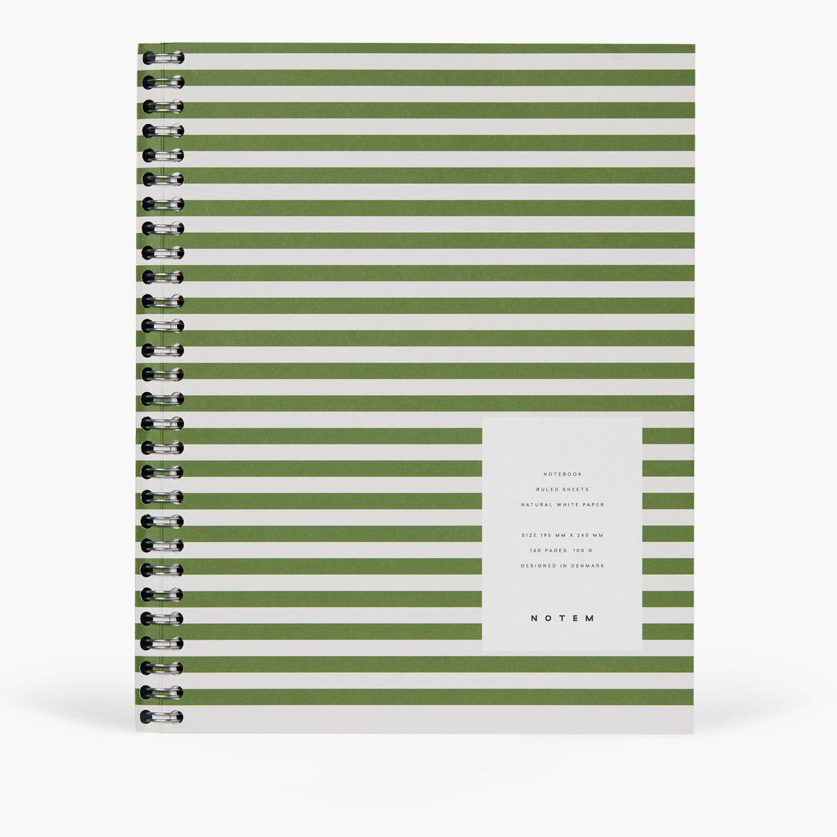Notem Studio Nela Notebook Large – Green