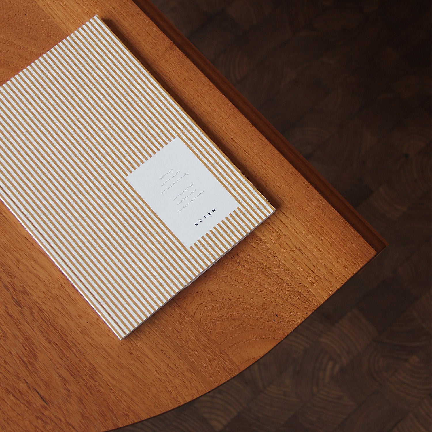 Notem Studio Vita Medium Notebook Ochre Lines Interior