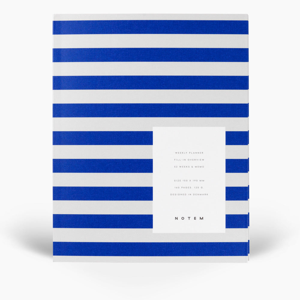 Notem Uma Weekly Planner Medium Bright Blue Cover